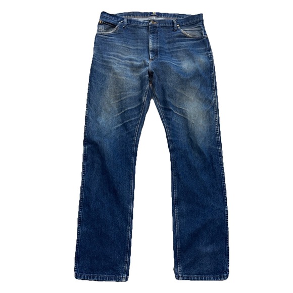 Wrangler Other - Wrangler Jeans Men's 40X36 Blue Denim Cowboy Cut Rodeo Distressed 47MWZPW